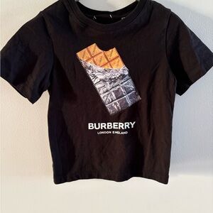 Burberry Kids Chocolate Bar Graphic Tee in Black